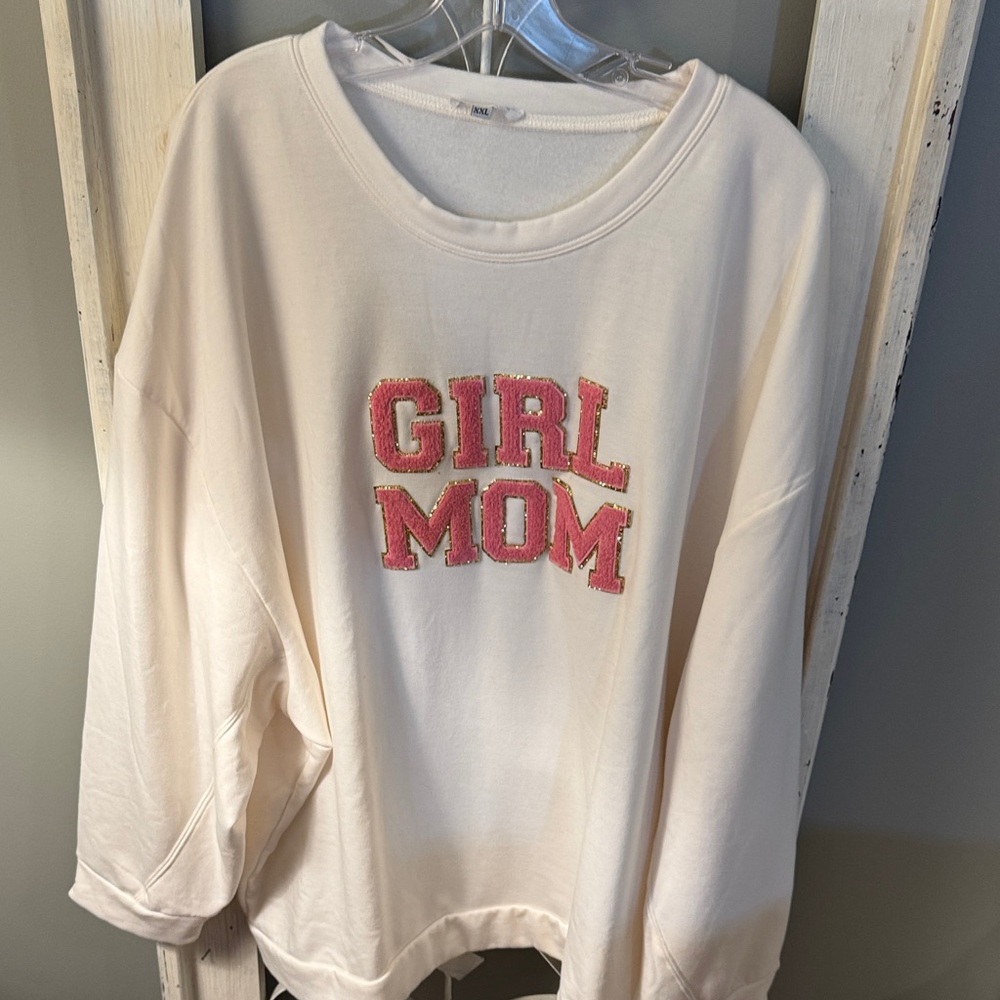 Mary Square 'Girl Mom' Sweatshirt XXL new